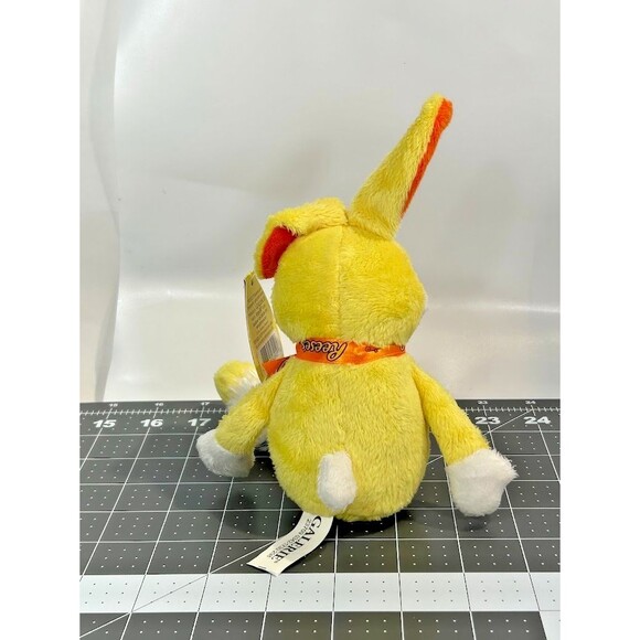 2 Reese's Yellow & Brown Bunny Rabbit Plush Floppy Ears Peanut Butter Sings 9" - Picture 9 of 16